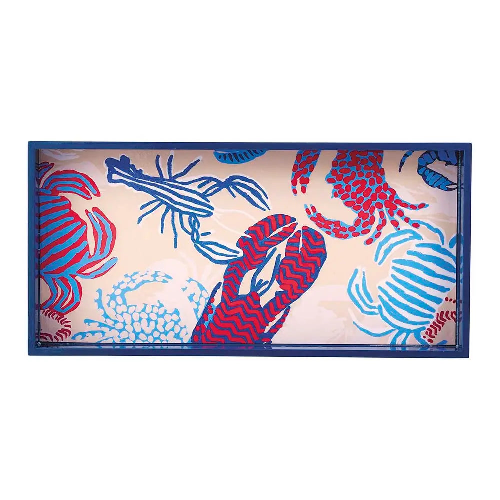 Sandy Claws  Rectangular Lacquer Serving Tray