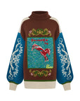 Lasso Patchwork Knit Sweater