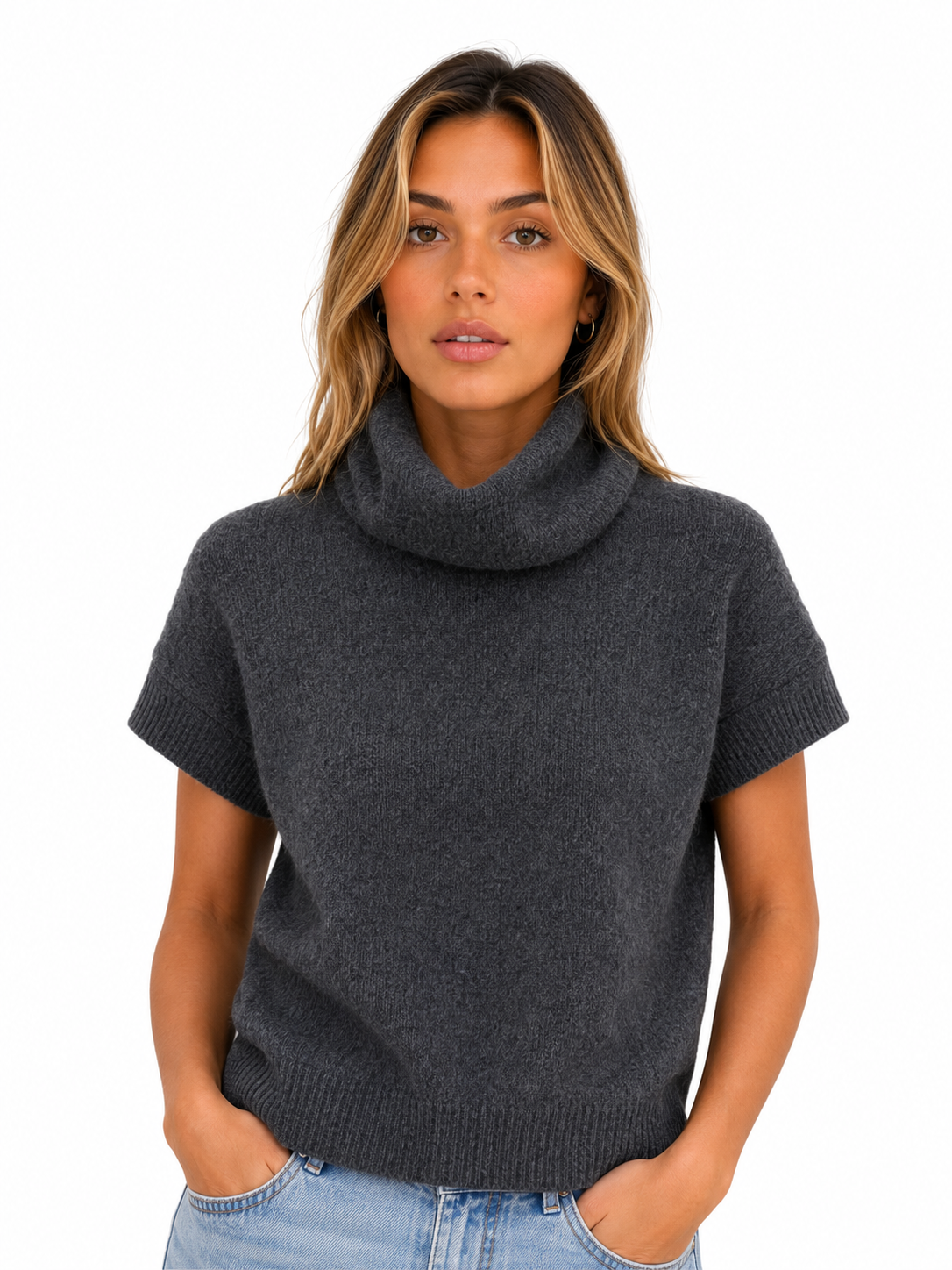 Turtleneck Sweater 1/4 Volcano Melt