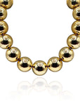 Large Gold Gumball Bead Necklace