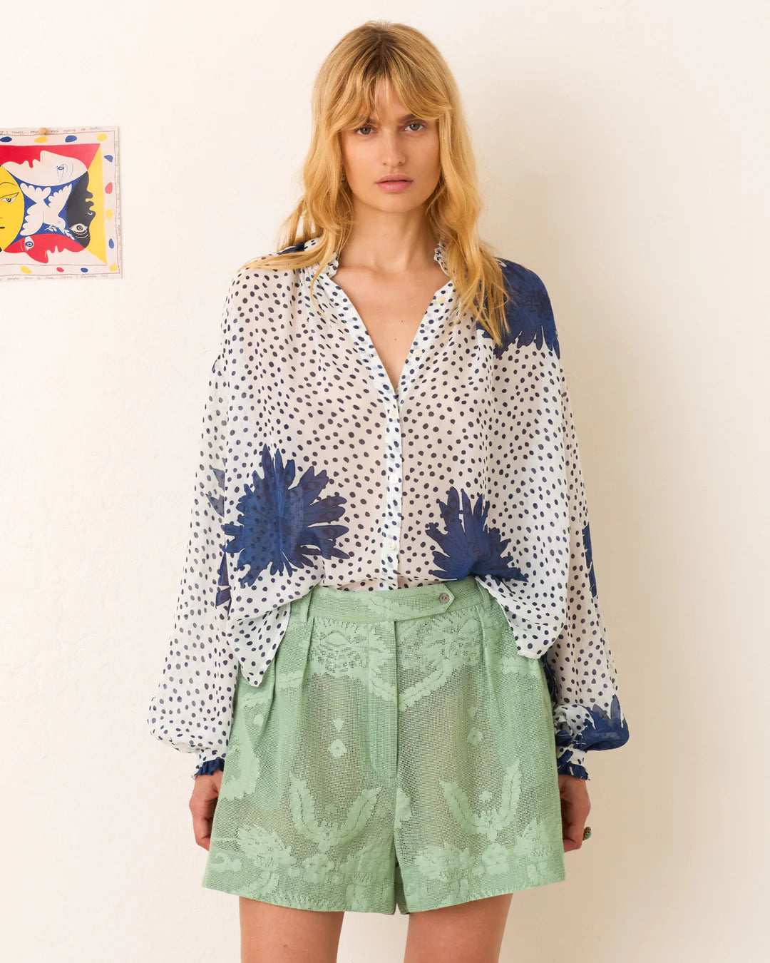 alix of bohemia deena eucalyptus lace short 