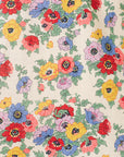 Close Up of patter of the Soleil Wildflower linen Dress from Alix of Bohemia. 