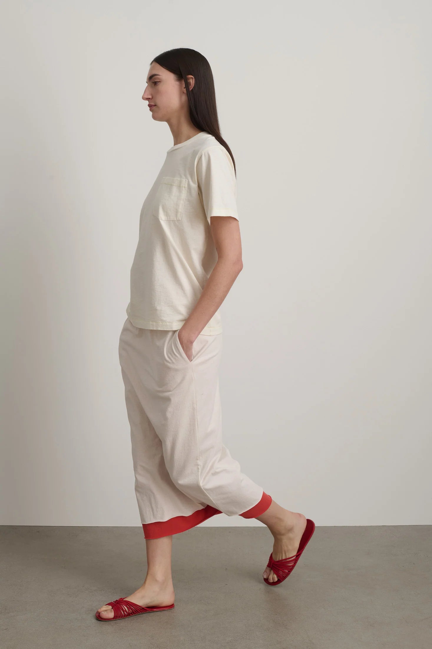 Pocket Tee Oyster Overdye