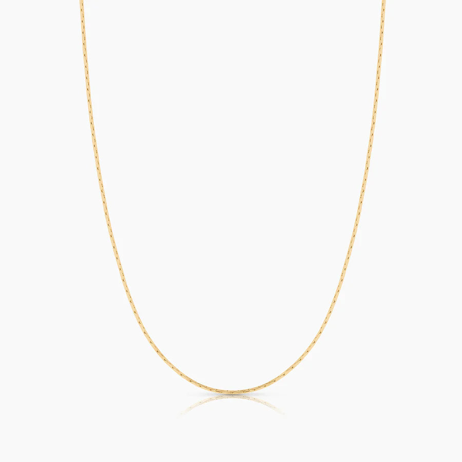 Catalina Snake Chain Necklace - 14K plated