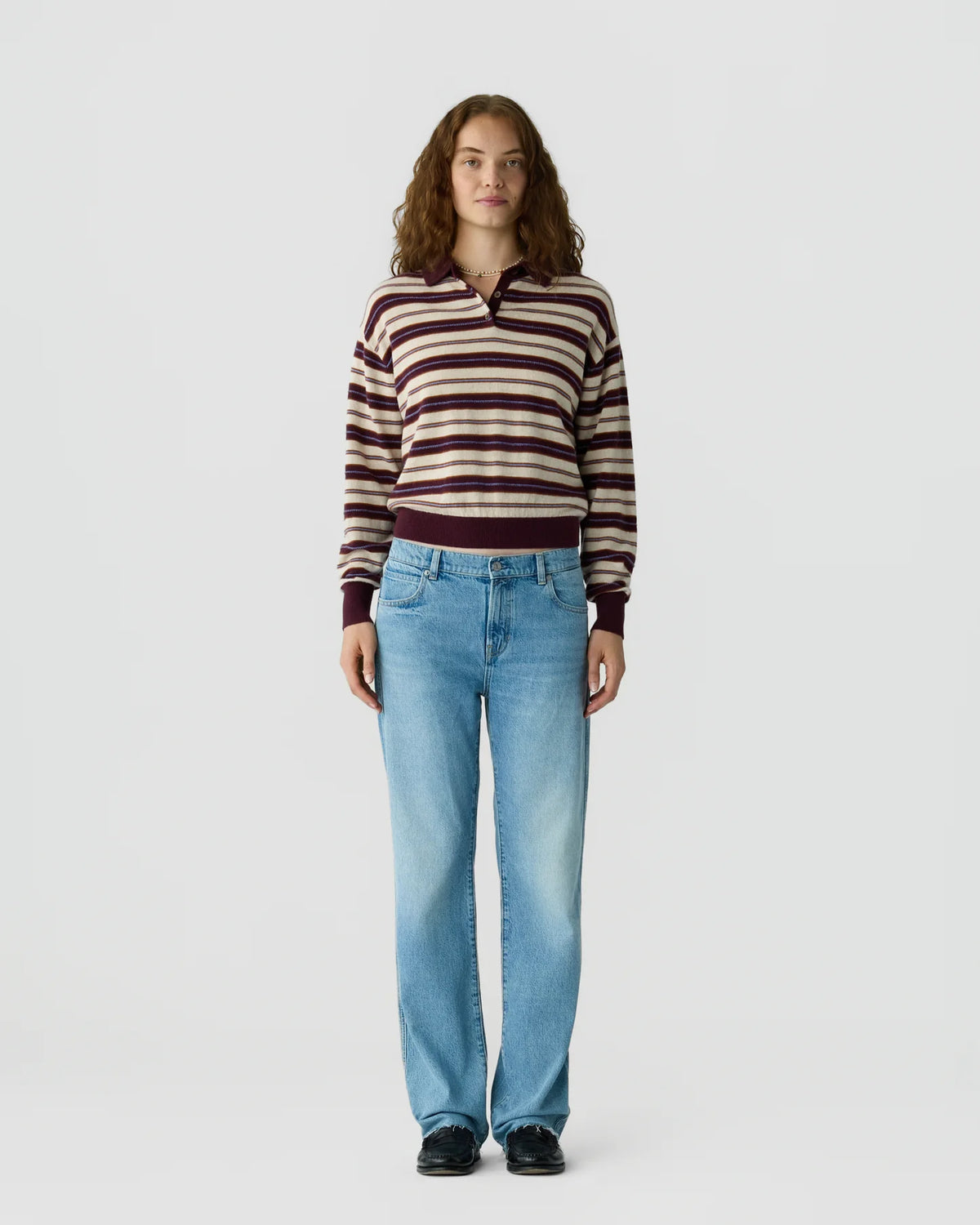 Collegiate Stripe Polo
