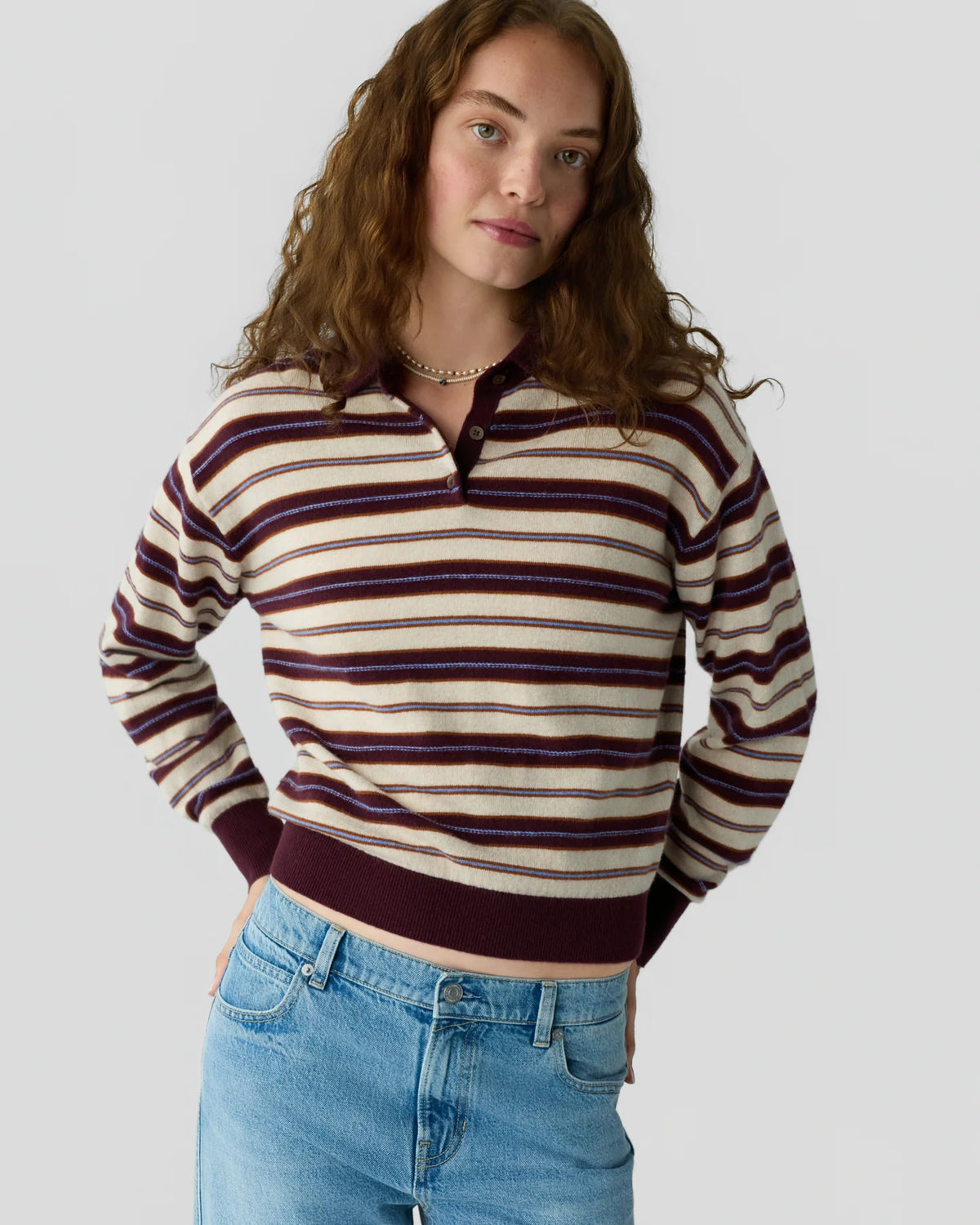 Collegiate Stripe Polo