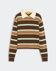 Cropped Stripe Rugby