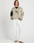 Yasmin Cropped Trench