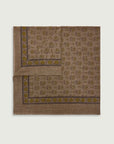 Printed Scarf in Wool Twill
