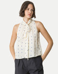 top in glitter taffeta