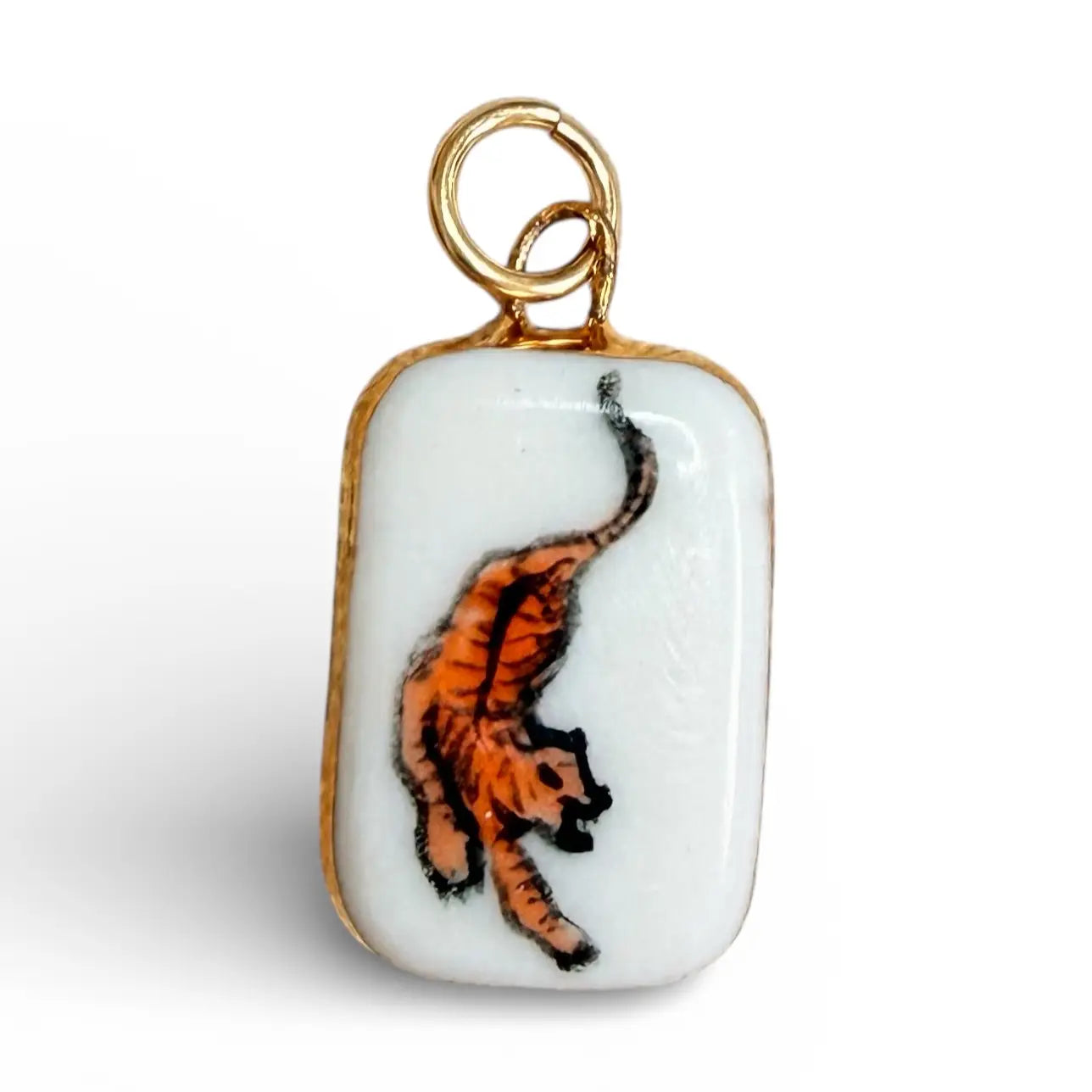 Orange Tiger Charm
