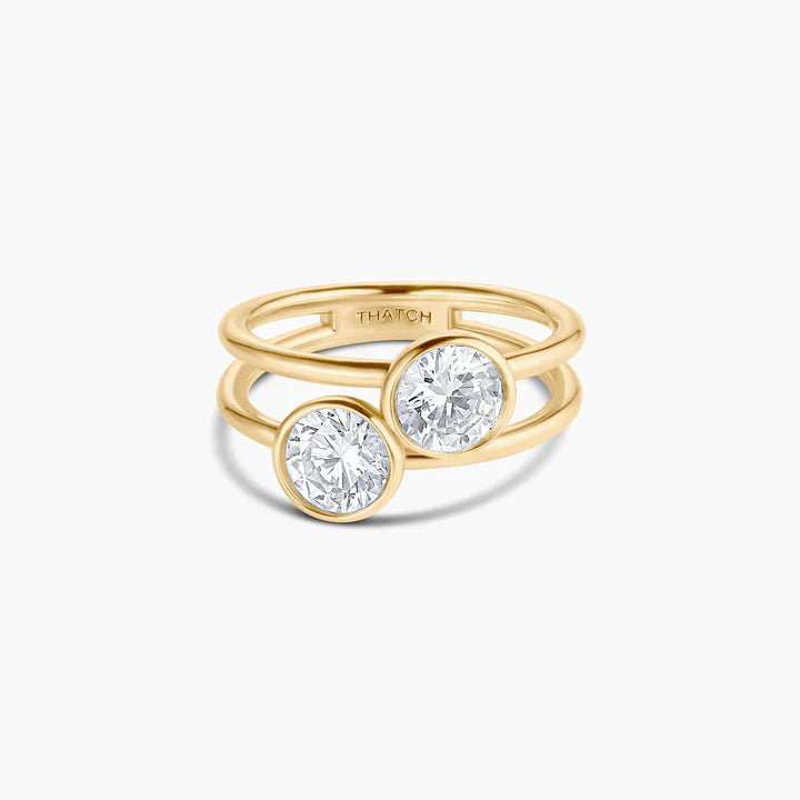 Dottie Double Ring/Size 8