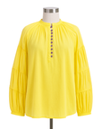 Made In Studio Martel Blouse in Panna Cotta Front View
