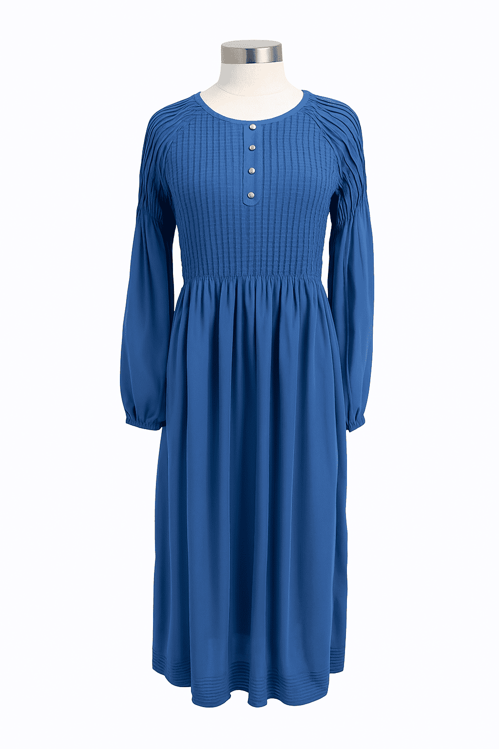 Made In Studio Zabala Maxi Dress in Blue Front