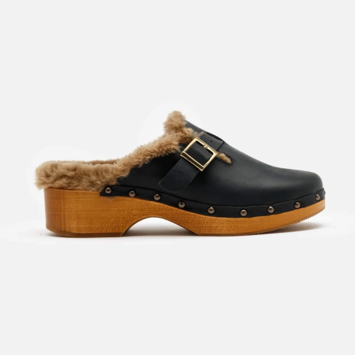 Re/Done 70s Shearling Clog