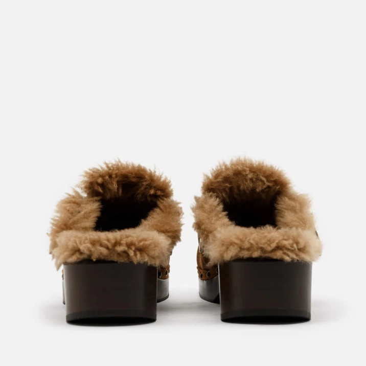 Re/Done 70s Shearling Clog
