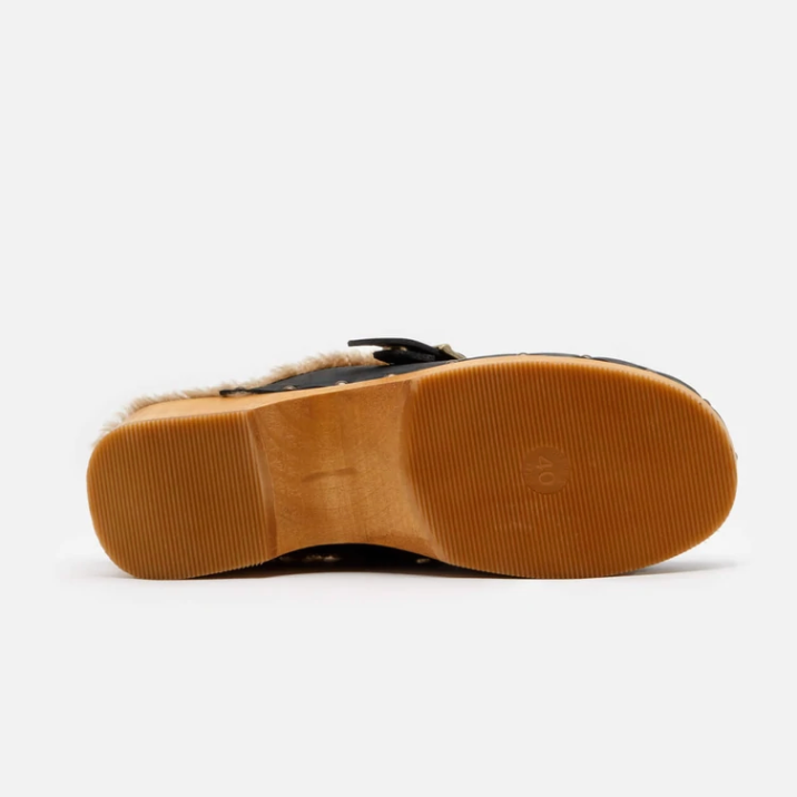 Re/Done 70s Shearling Clog