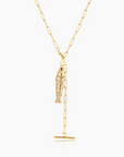 Gold Pavé Fish Charm