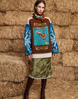 Lasso Patchwork Knit Sweater