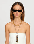 Trout Comb Necklace