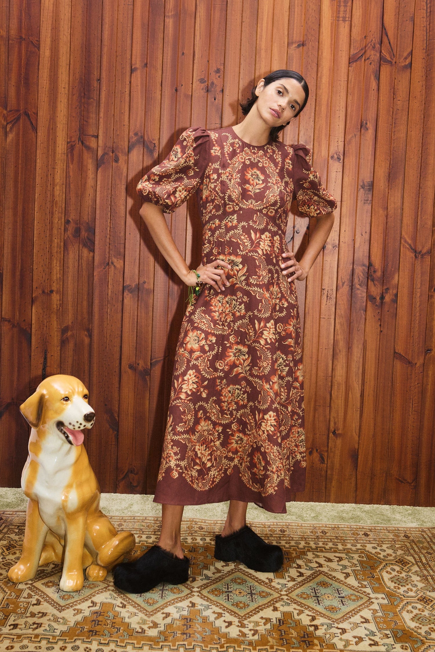 The Alemais Seraphina Midi Dress. Sustainable. 