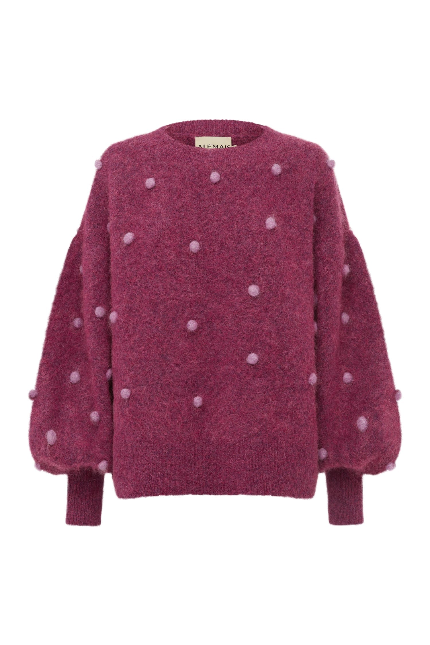 Elia Mulberry Balloon Sweater