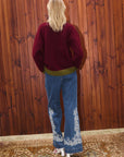 Alemais Fredo Sweater. Sustainable Top. Knitwear. Back View of sweater.  