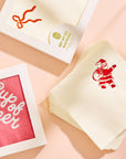 Holly Jolly Santa Paper Beverage Napkin - Set of 20