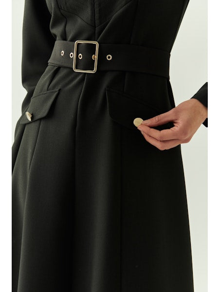 Exquise Bailee Dress Close Up of belt. 