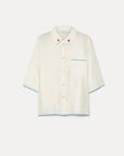 Habotai Silk Embroidered Shirt