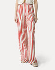 Pinstriped Straight Pant