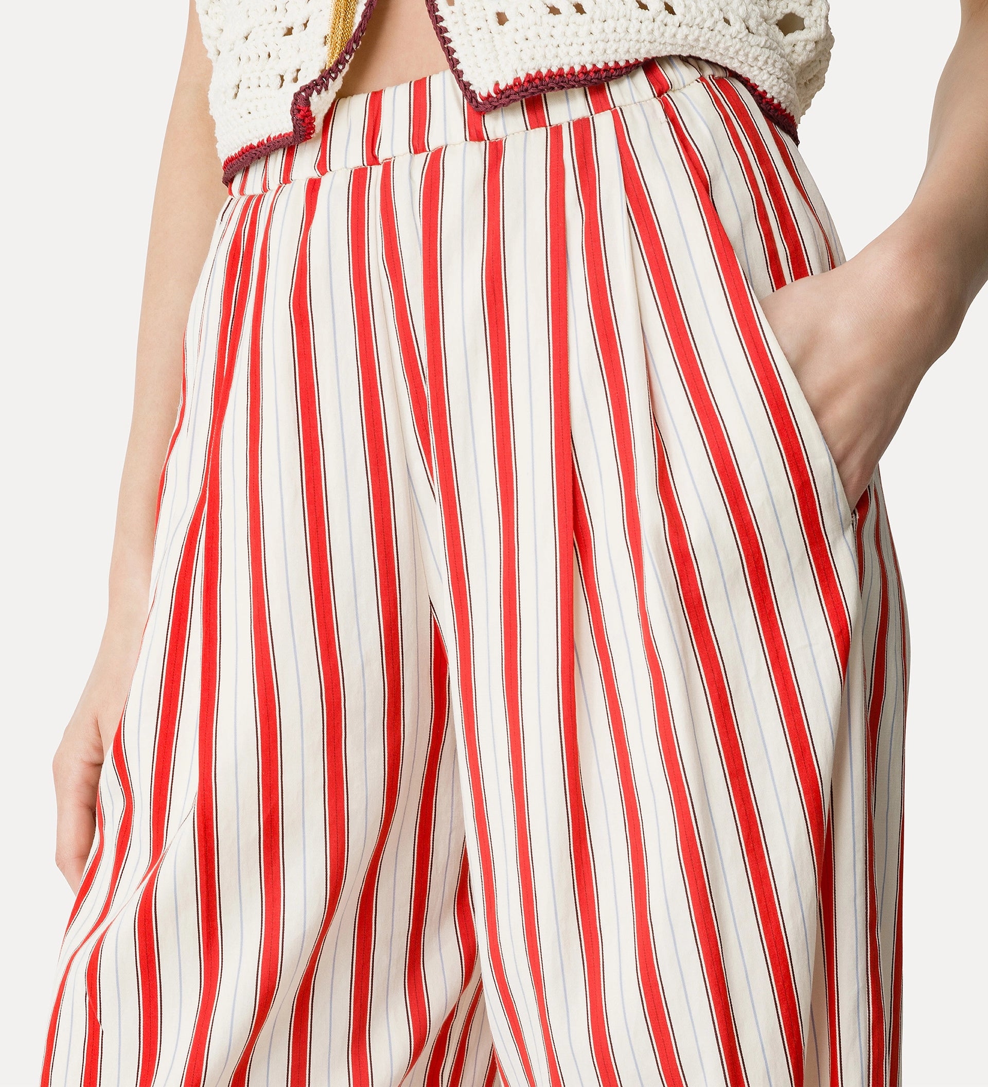 Pinstriped Straight Pant