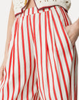 Pinstriped Straight Pant