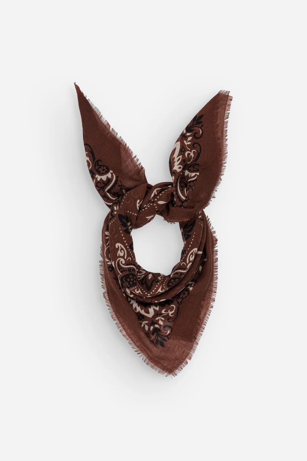 Wool Silk Bandana Scarf