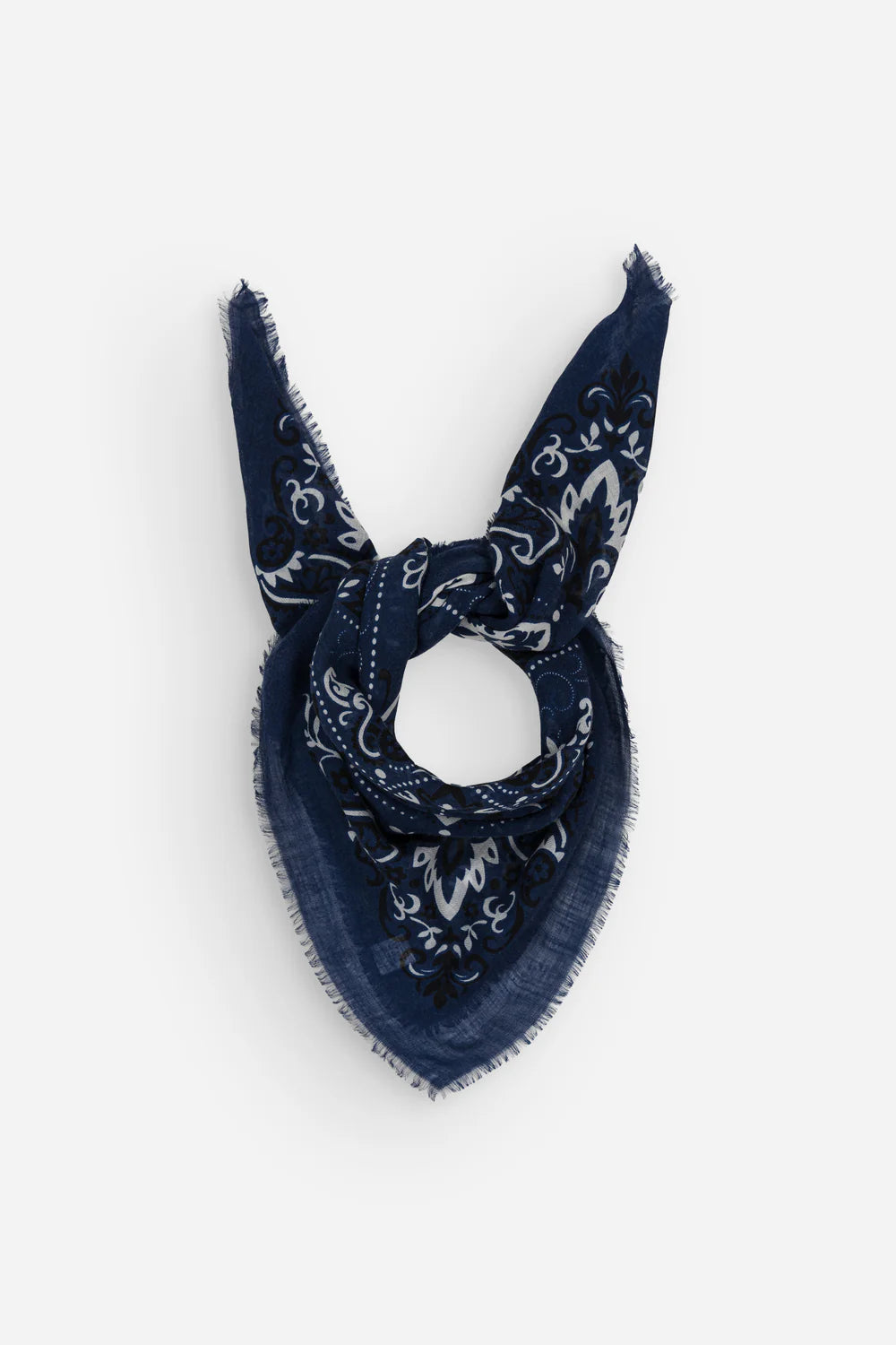 Wool Silk Bandana Scarf