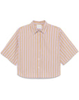 Pinstripe Poplin Half Sleeve