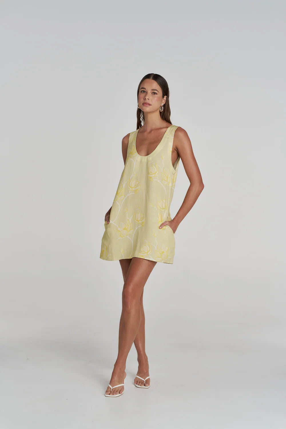 FLORA MINI DRESS - MAGNOLIA