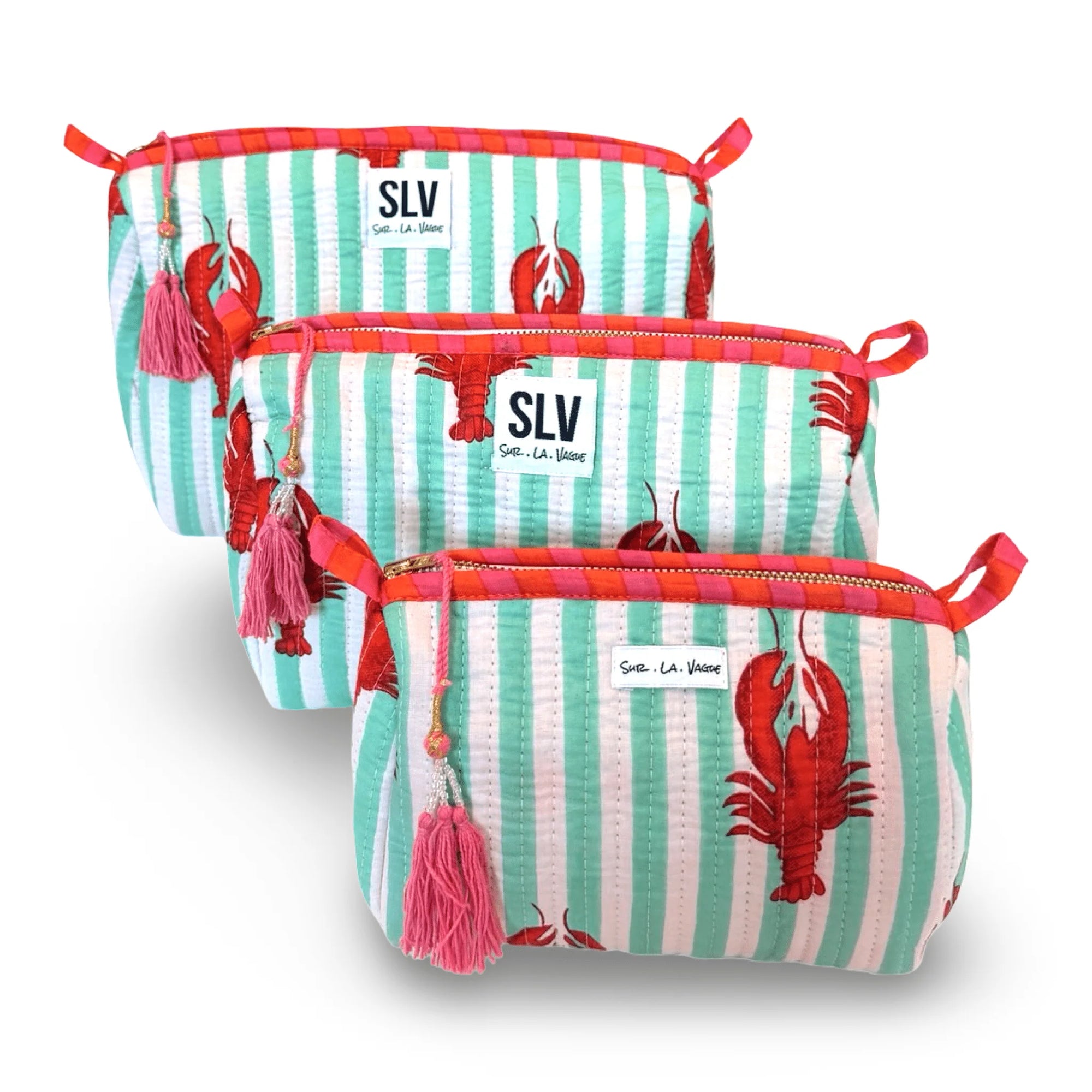 Mint Lobster Pouch Set