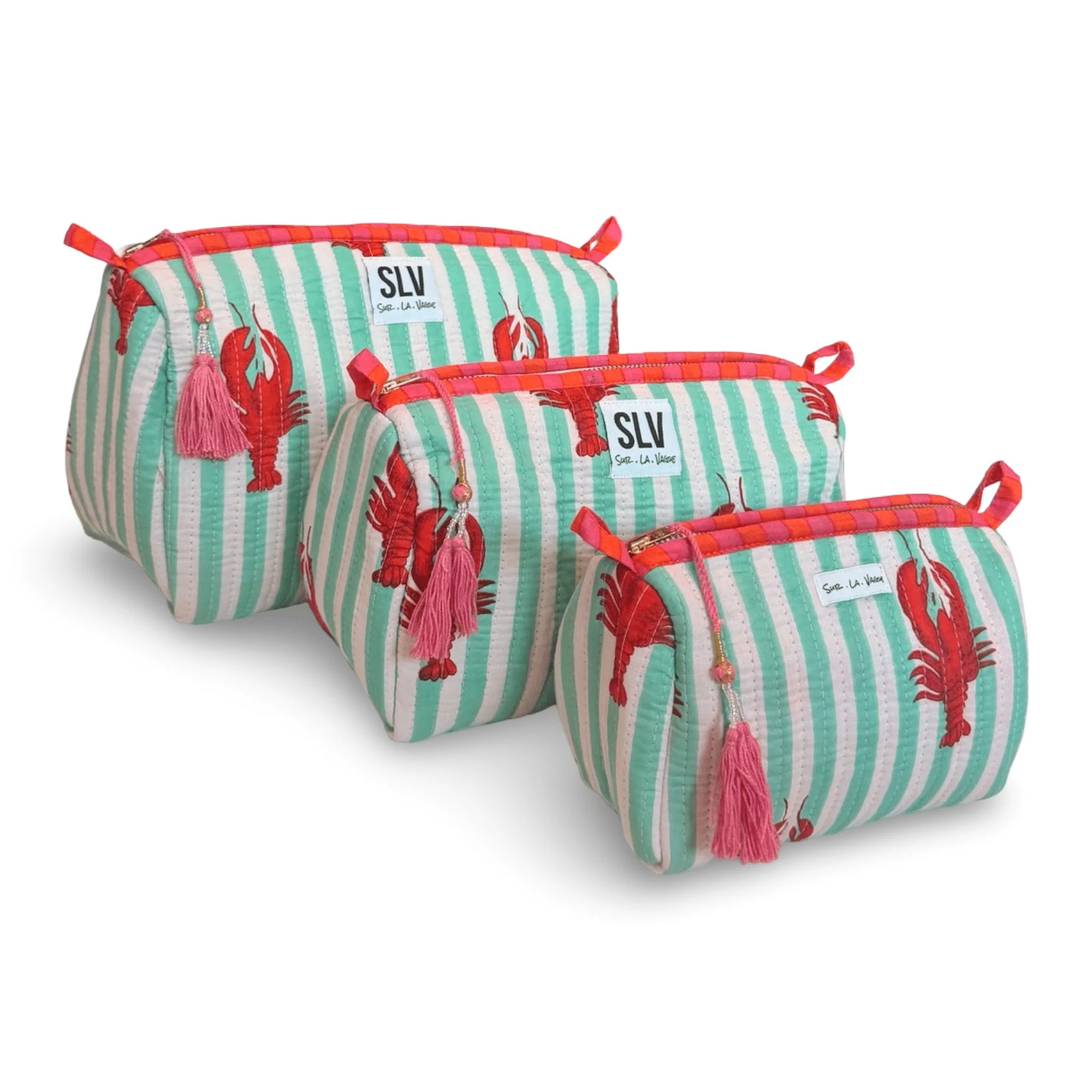 Mint Lobster Pouch Set