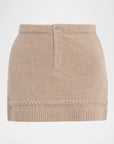 Cashmere Wool Mini Skirt
