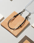 Leather Bolo Wristlet
